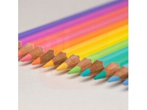 Lápis de Cor 12 Cores Pastel - Compactor